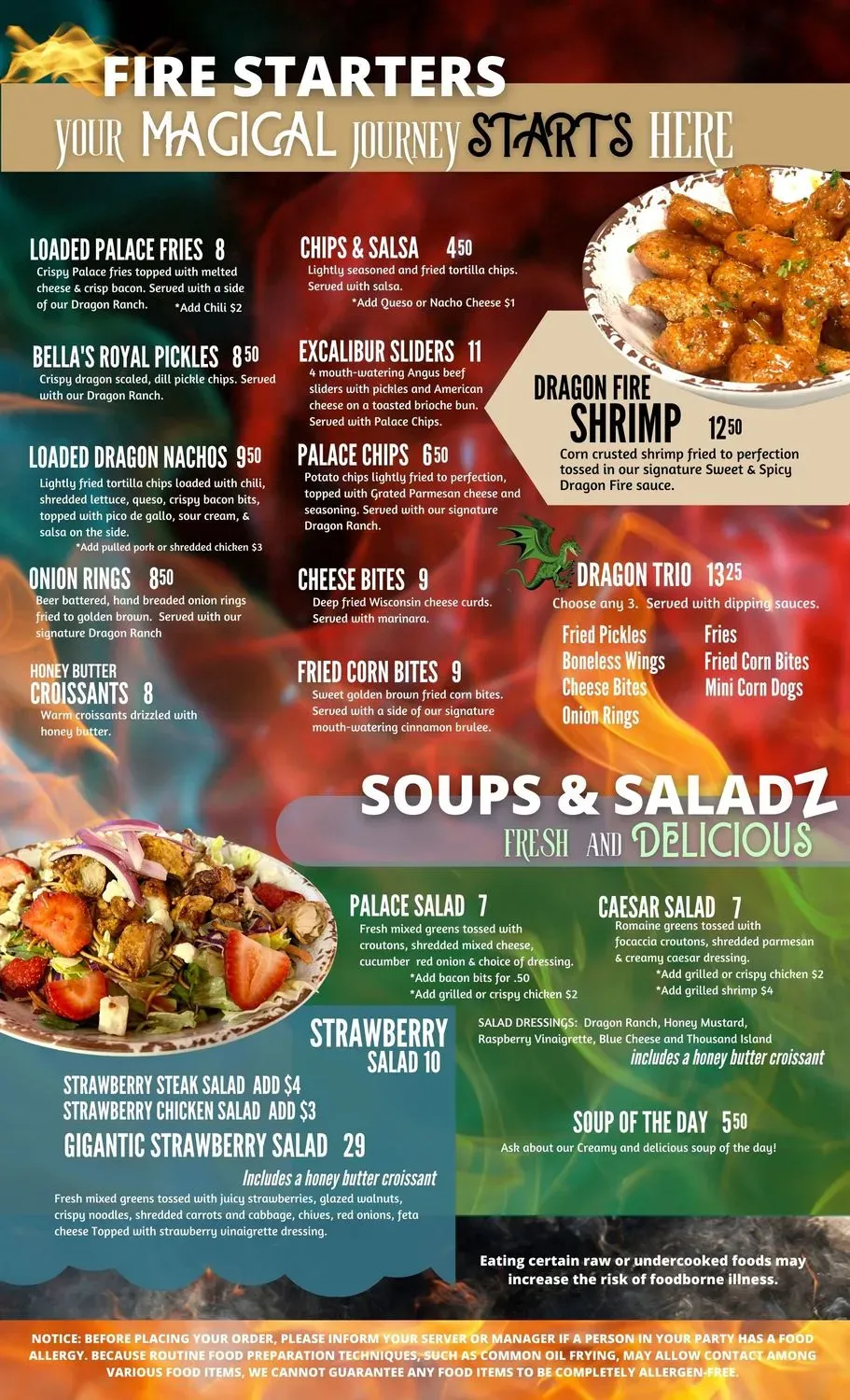Crazy Dragon & Tavern Menu - Updated October 2025