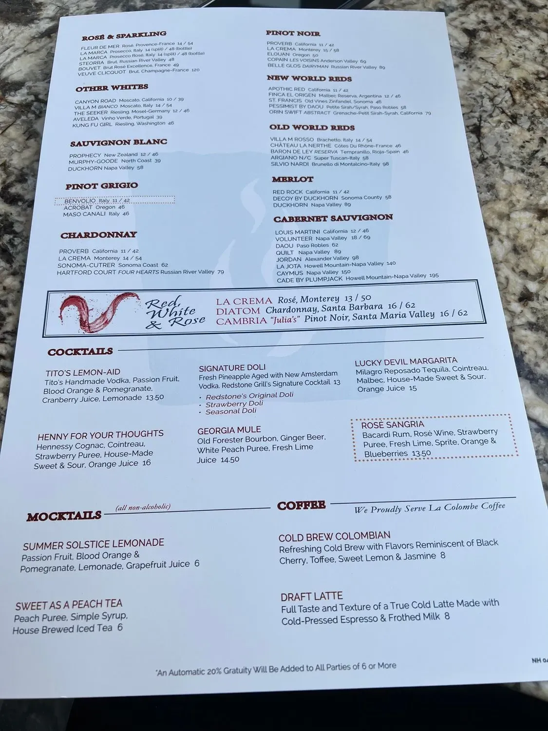 Menu 6