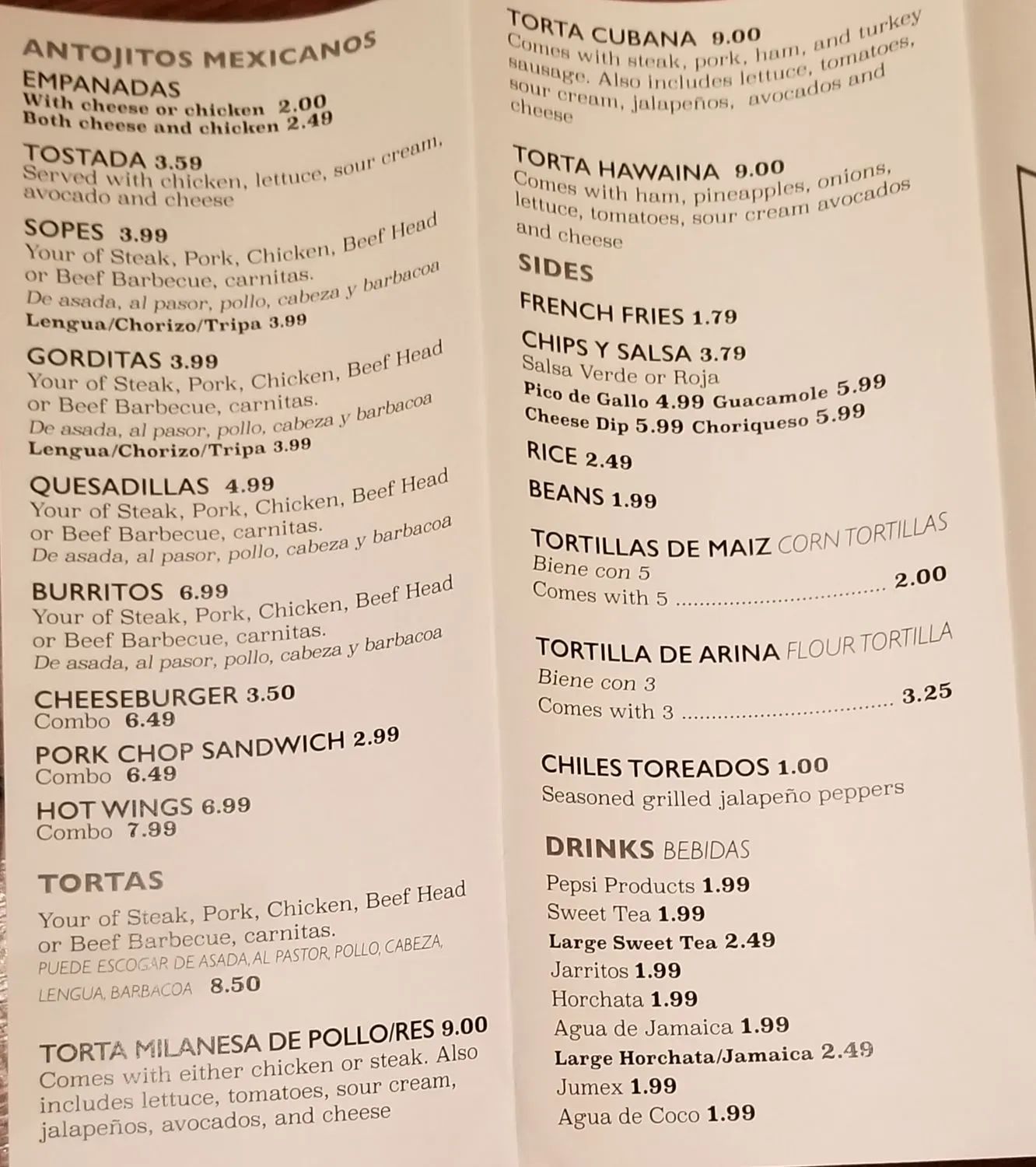 Menu 4