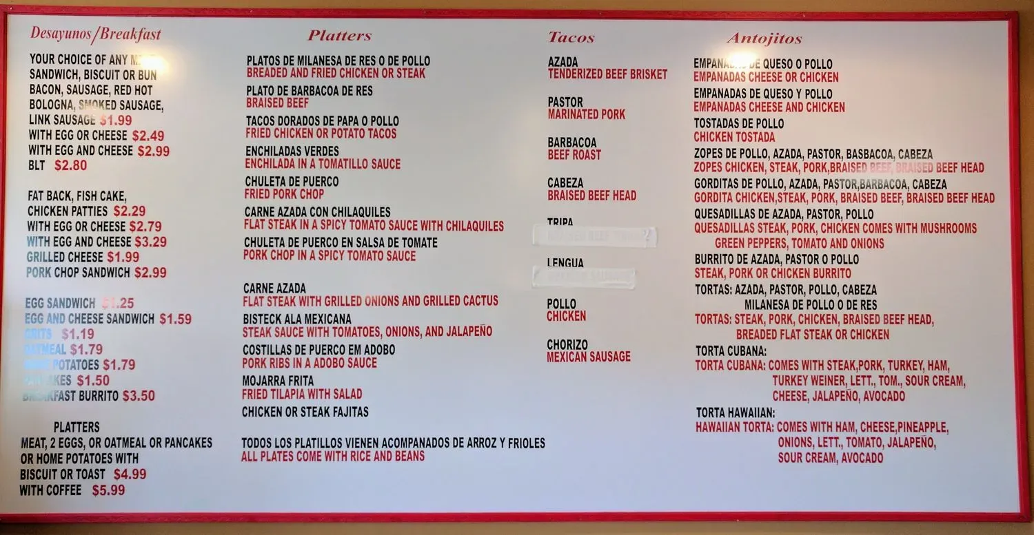 Menu 5