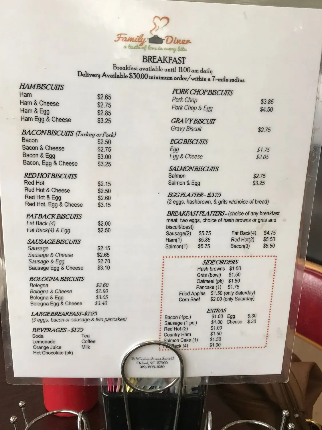 Menu 5