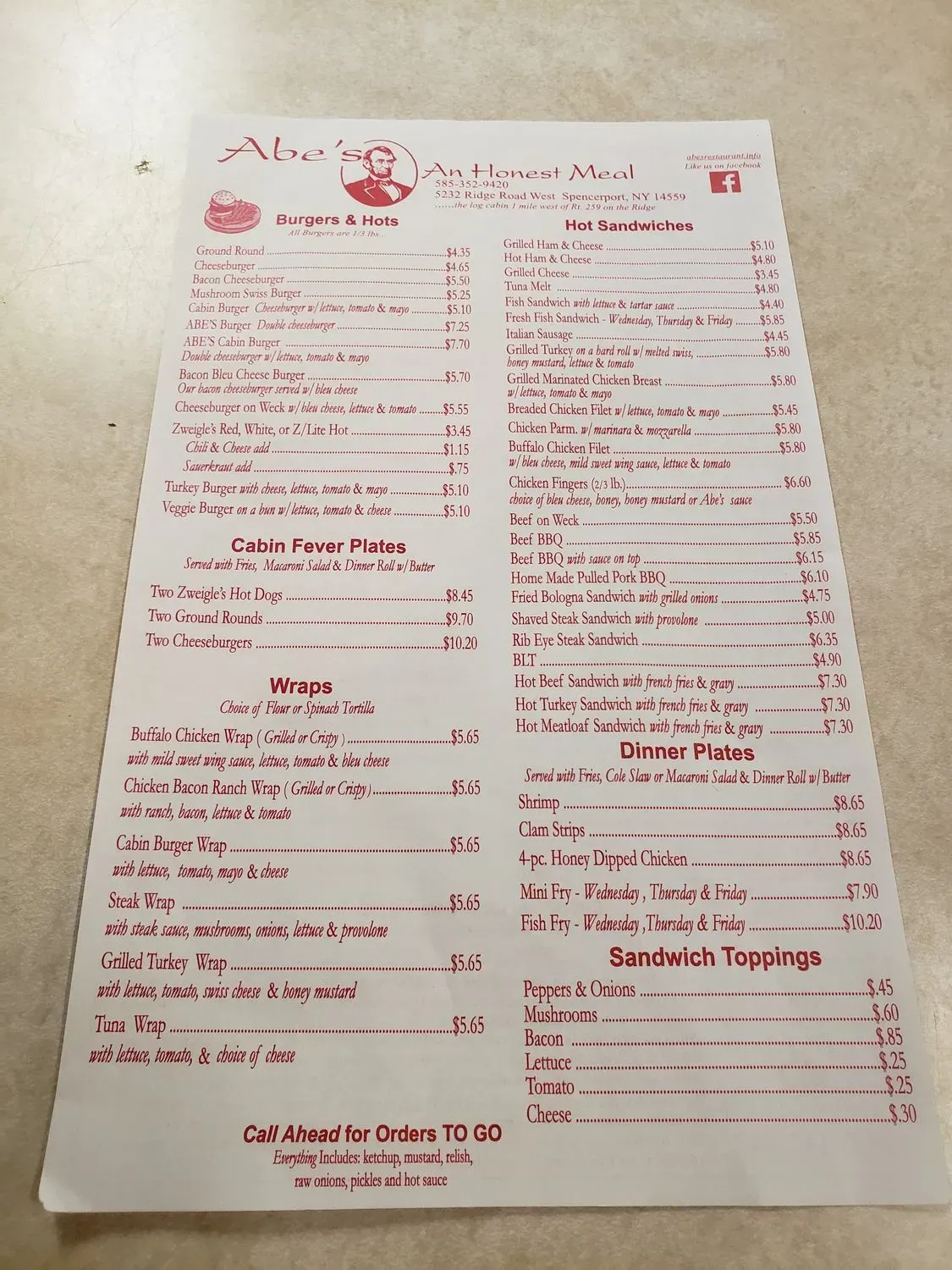 Menu 2