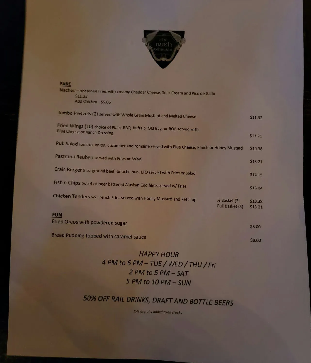 Menu 1