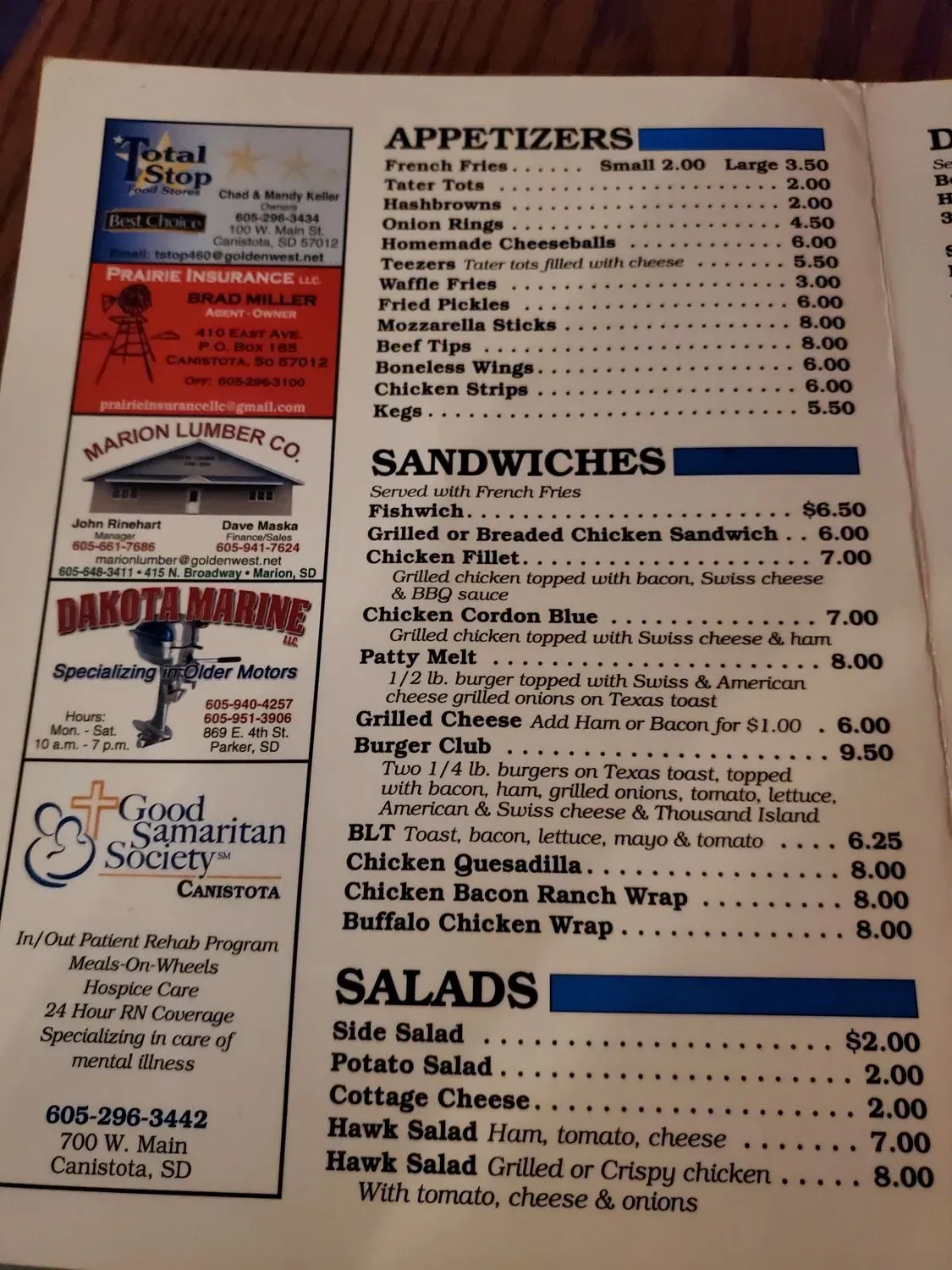 Hawks Nest Cafe & Tavern Menu - Updated October 2025