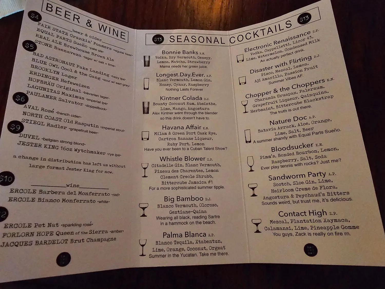 Menu 5