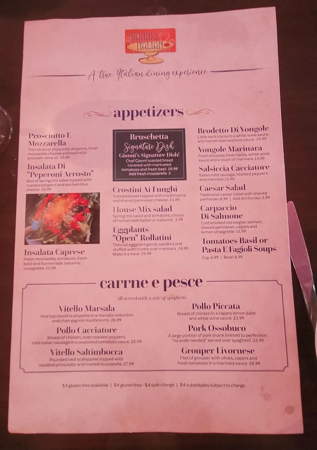 Menu 1