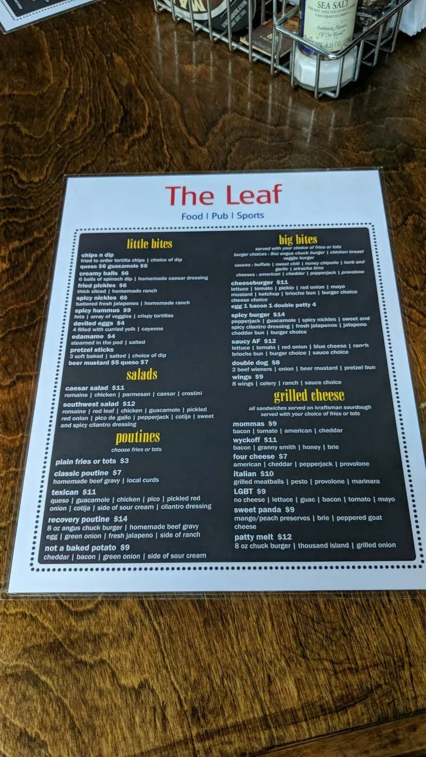 Menu 5