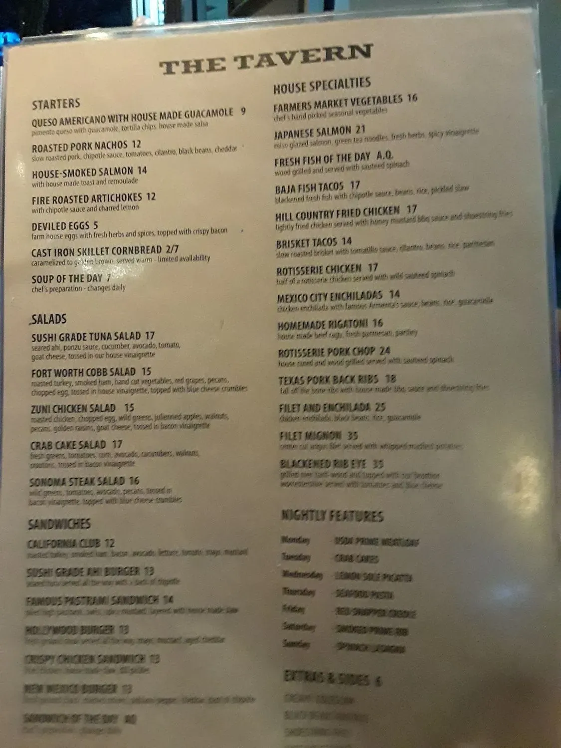 Menu 5