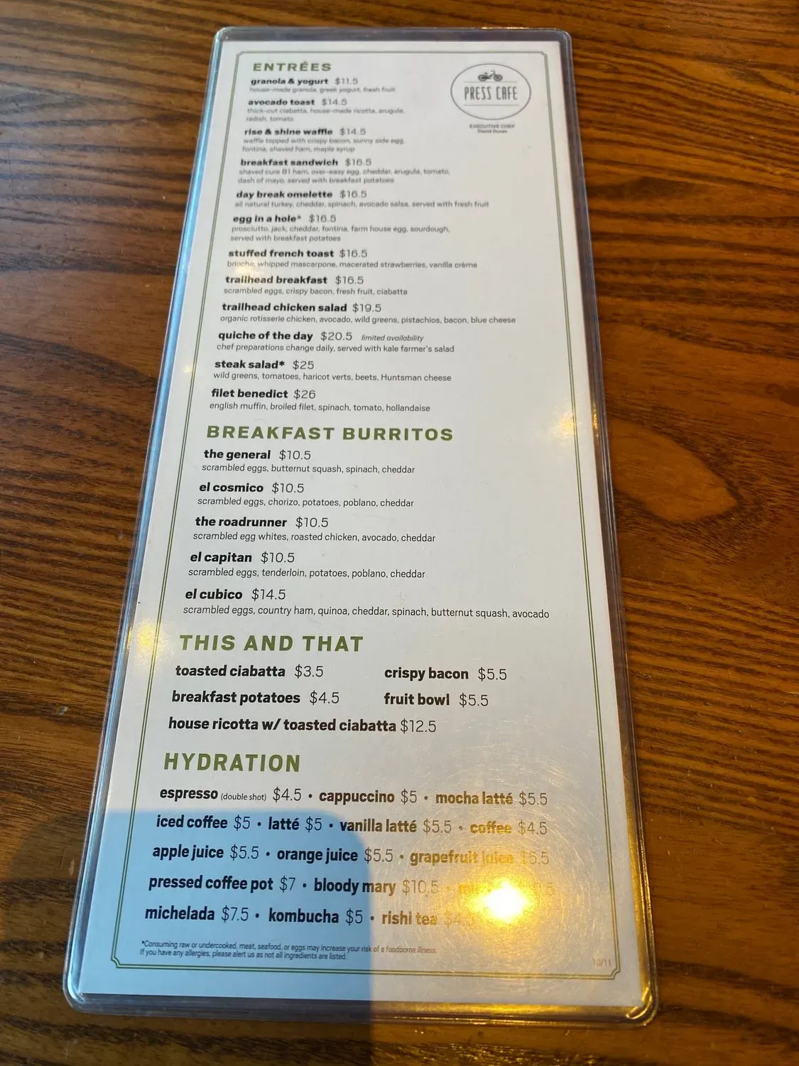 Menu 5