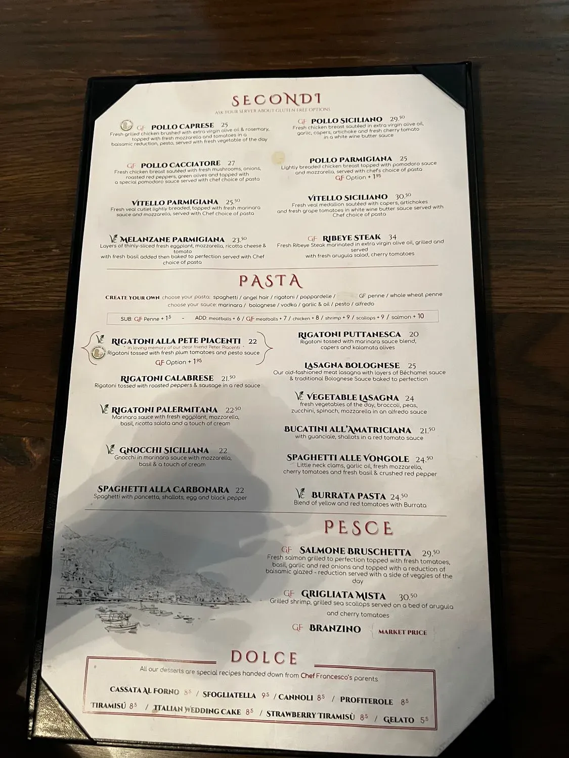 Francesco's Ristorante & Pizzeria Menu - Updated October 2025