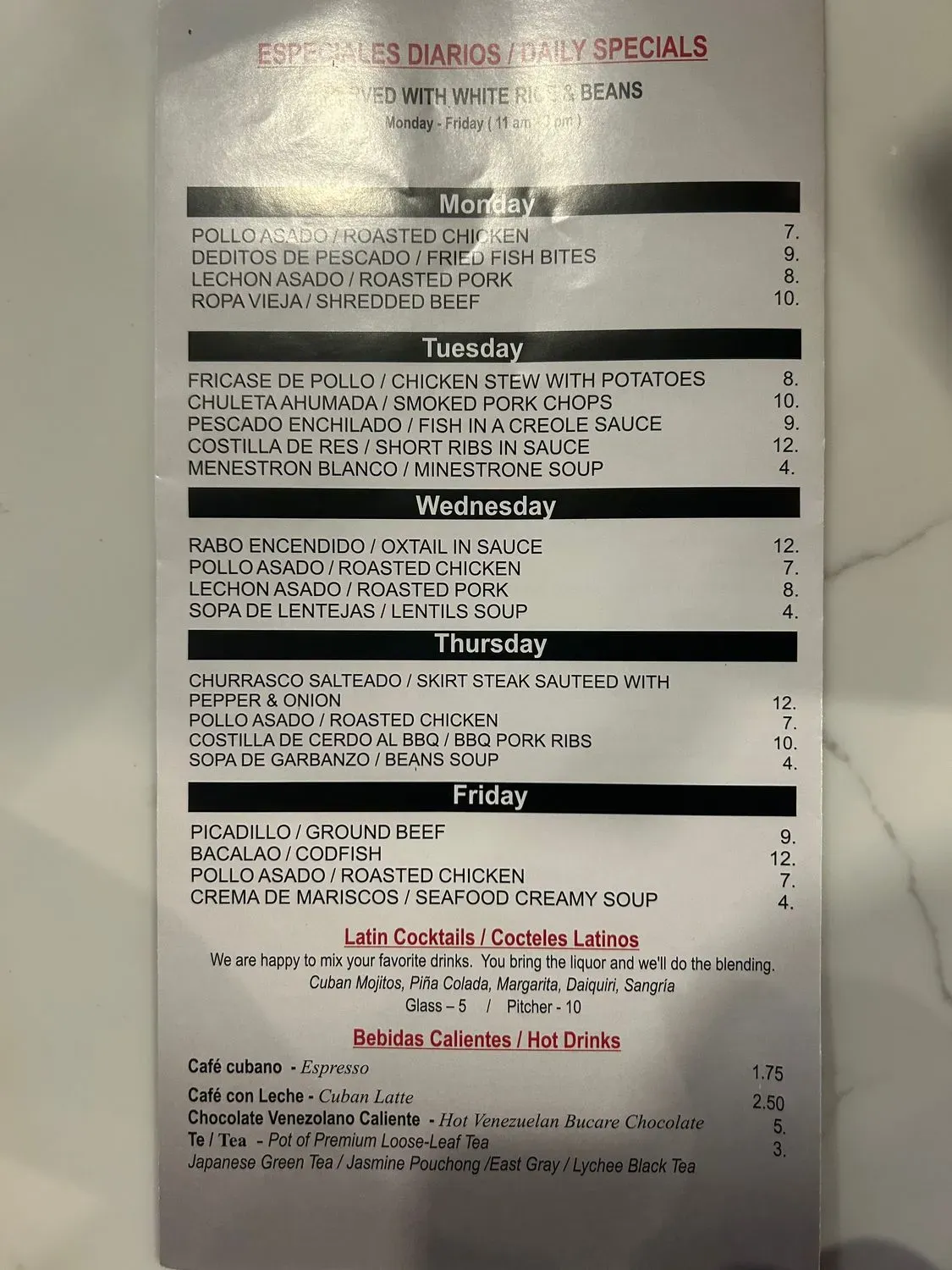 Menu 2