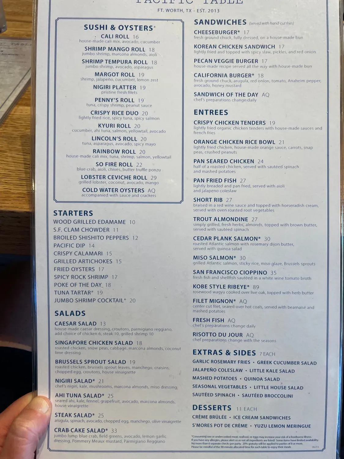 Menu 1