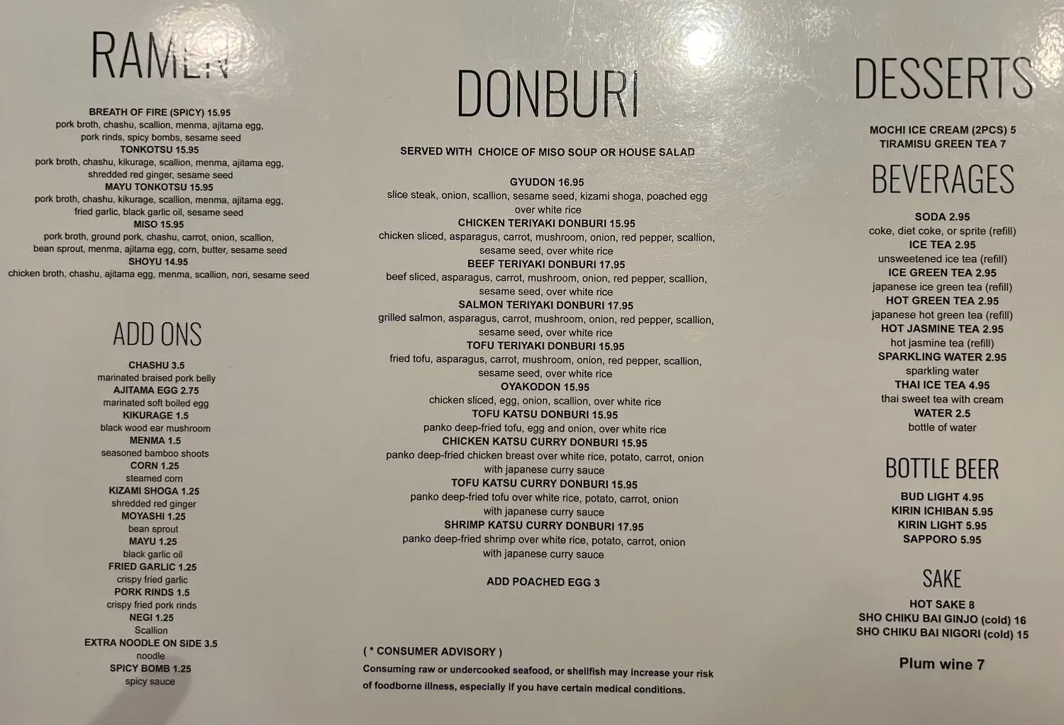 Menu 5