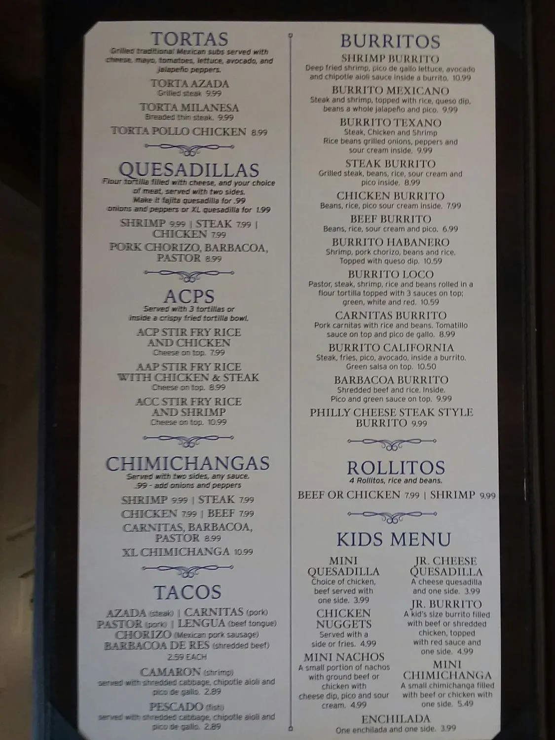 Menu 4