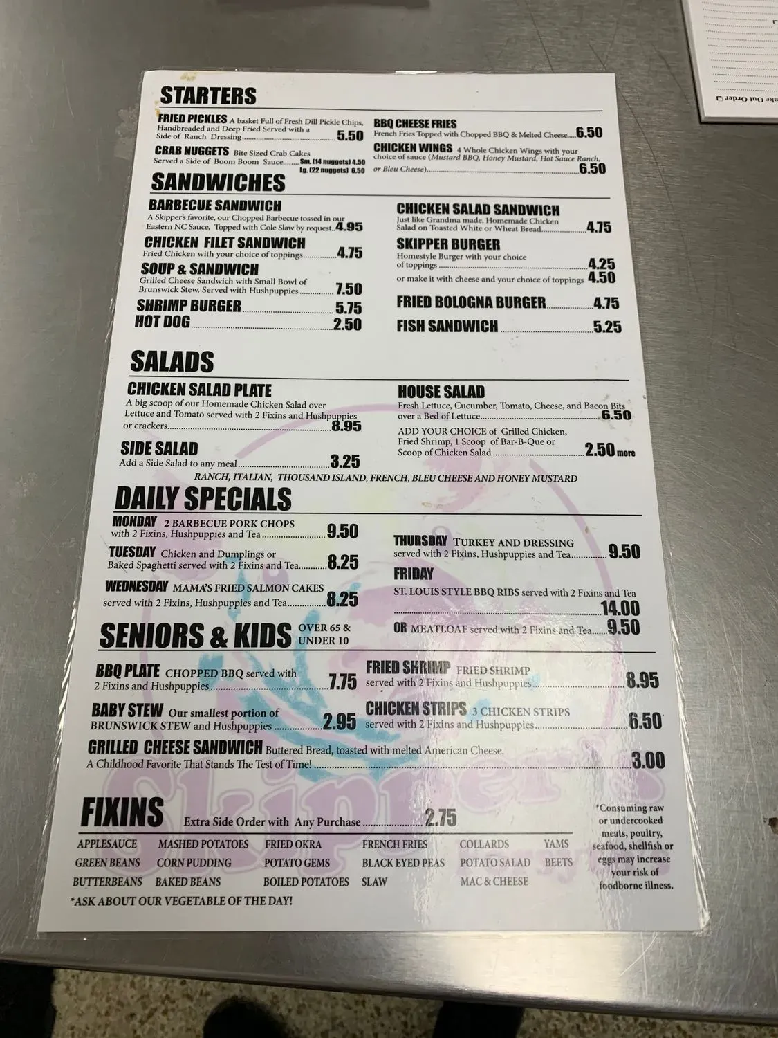 Menu 3