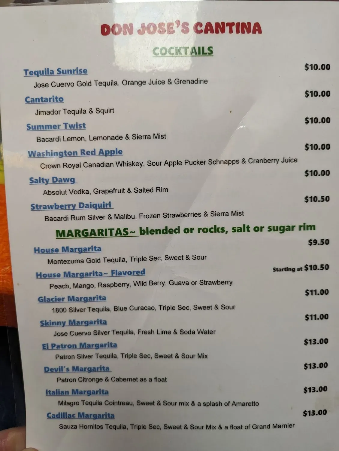 Menu 1