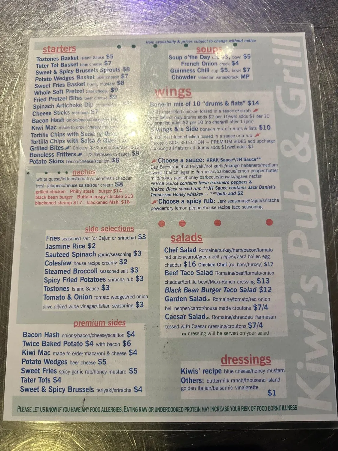 Menu 2