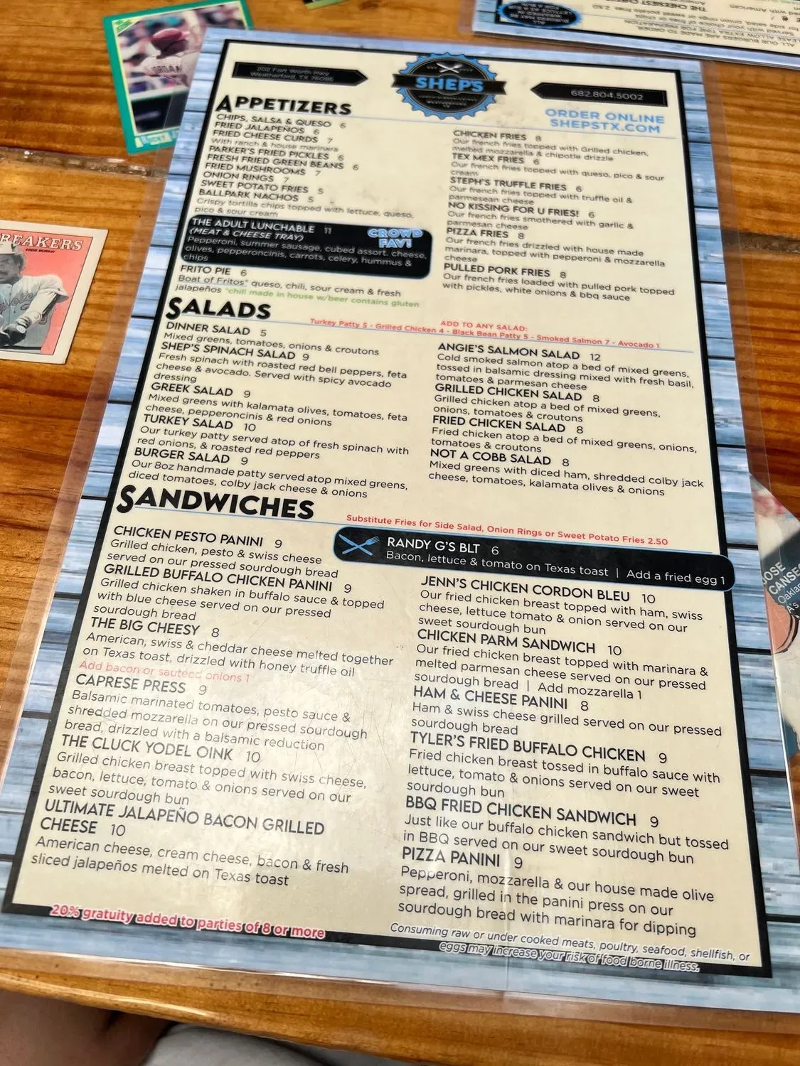 Menu 5