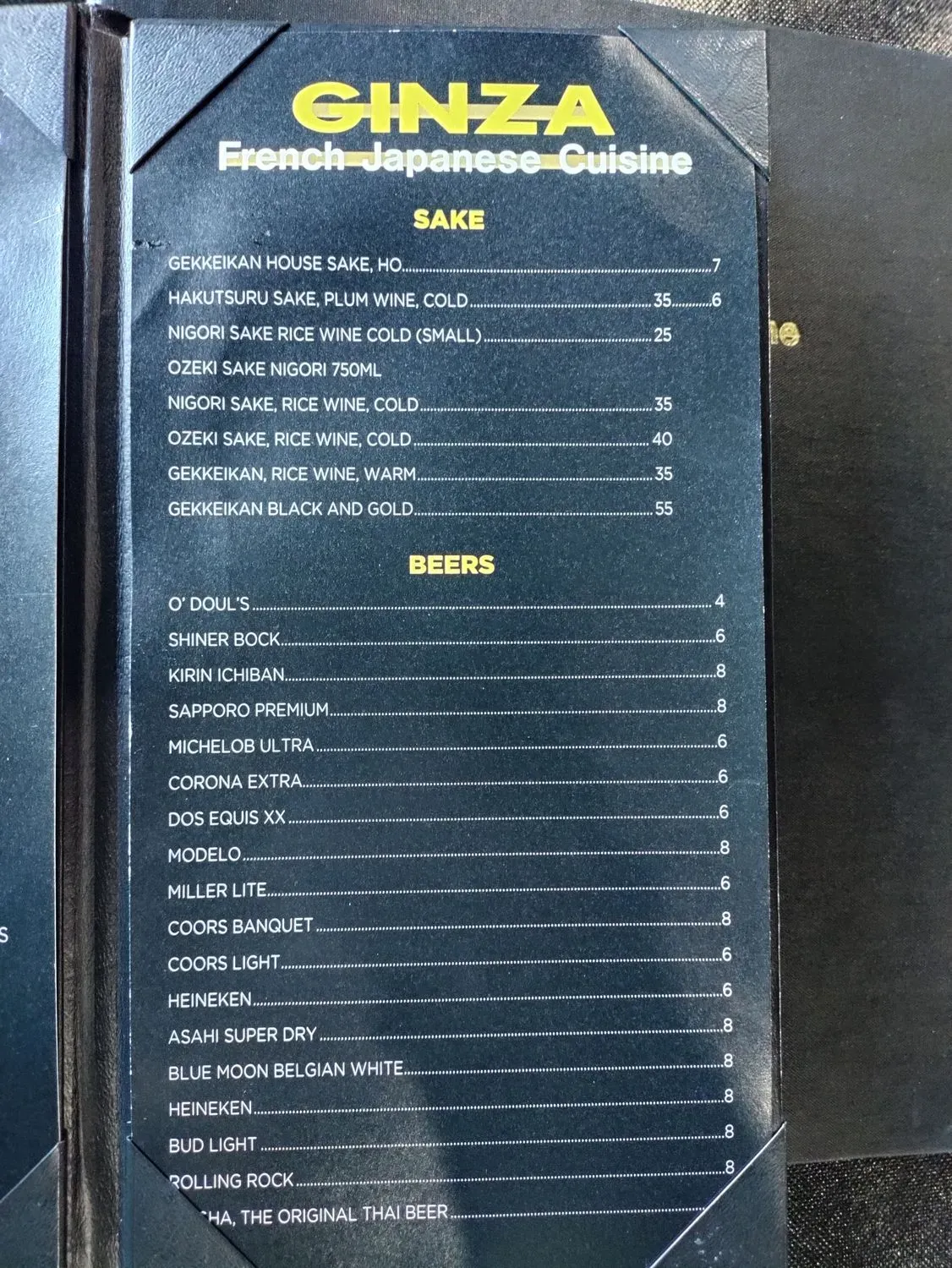 Menu 5