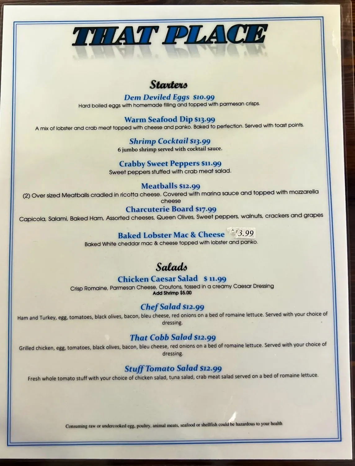 Menu 1