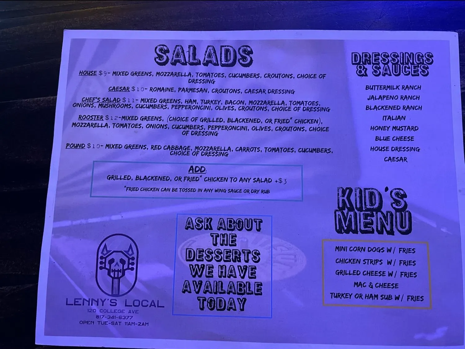 Menu 3