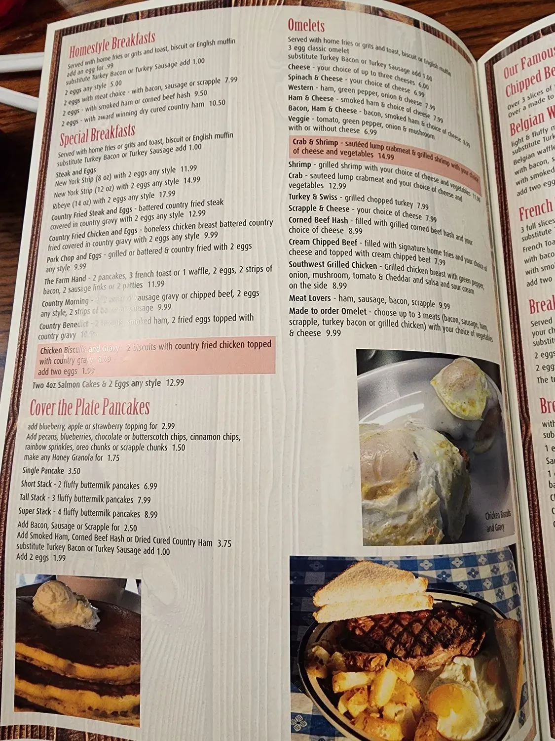 Marie's Diner Menu - Updated October 2025