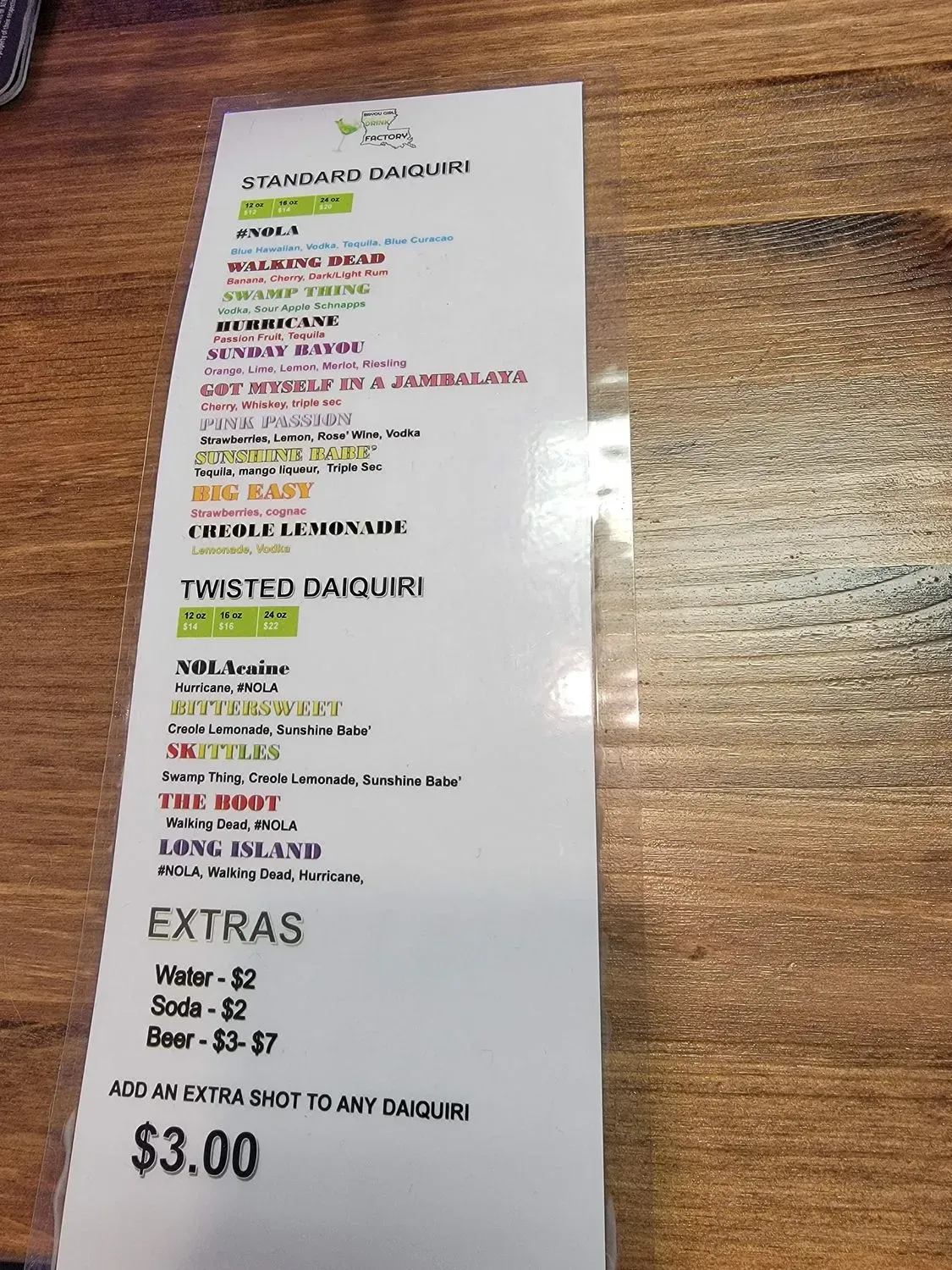 Menu 5