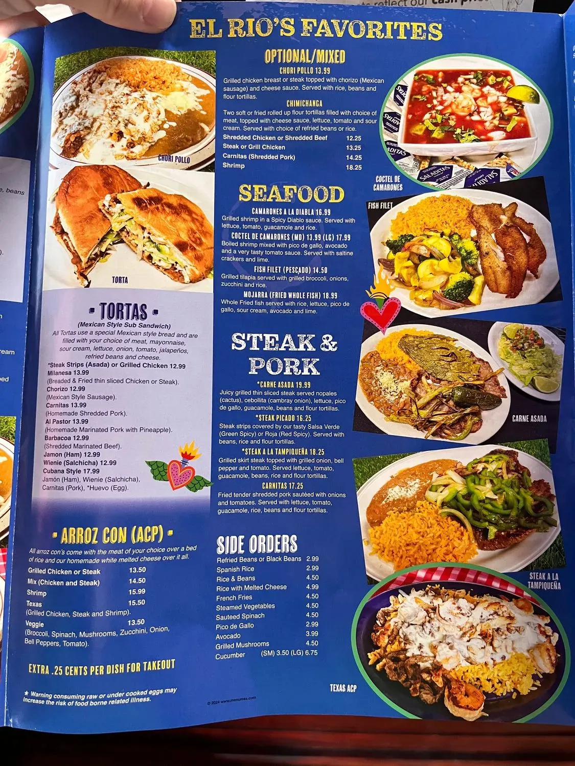 El Rio Mexican Restaurant Menu - Updated October 2025
