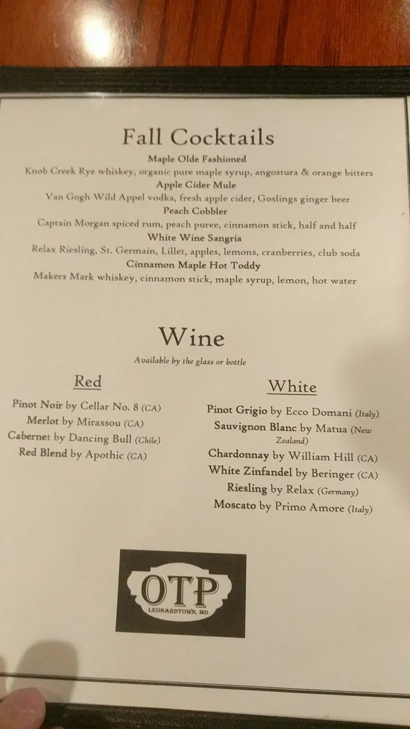 Menu 1