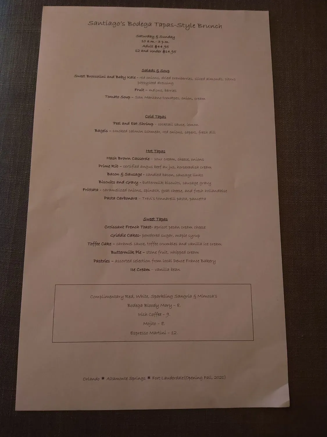 Menu 5