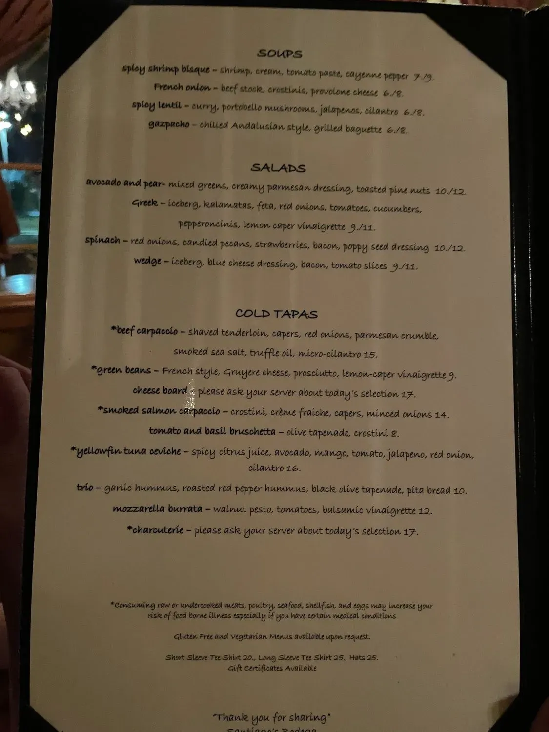 Menu 6