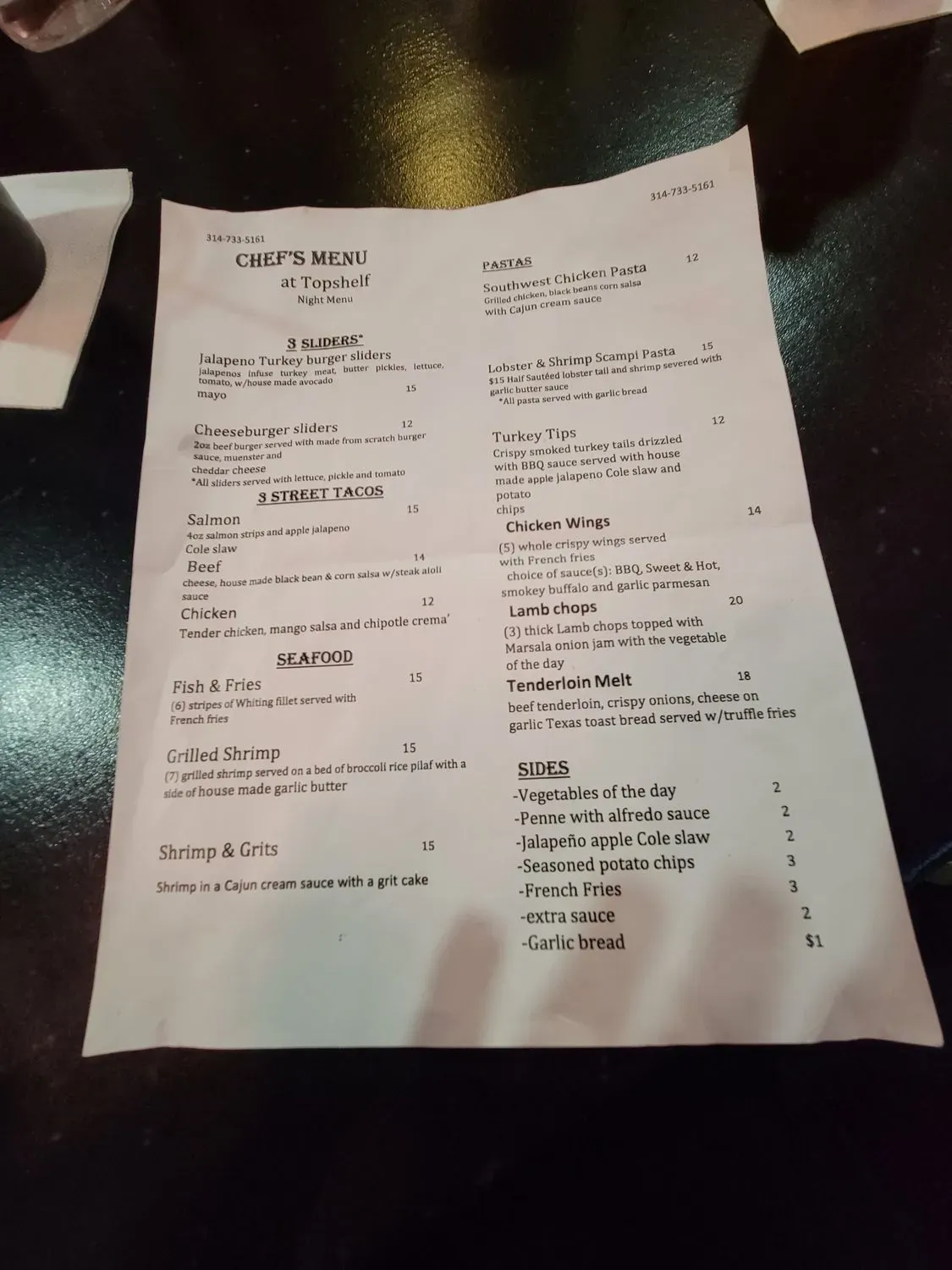 Menu 3