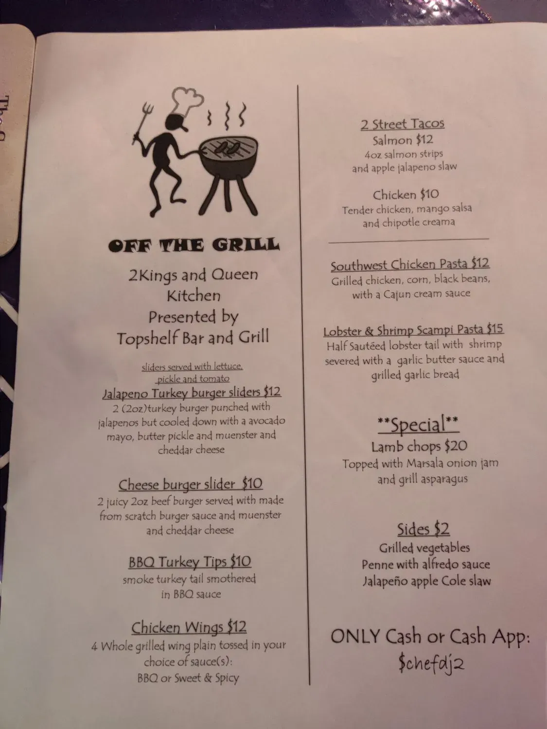 Menu 2