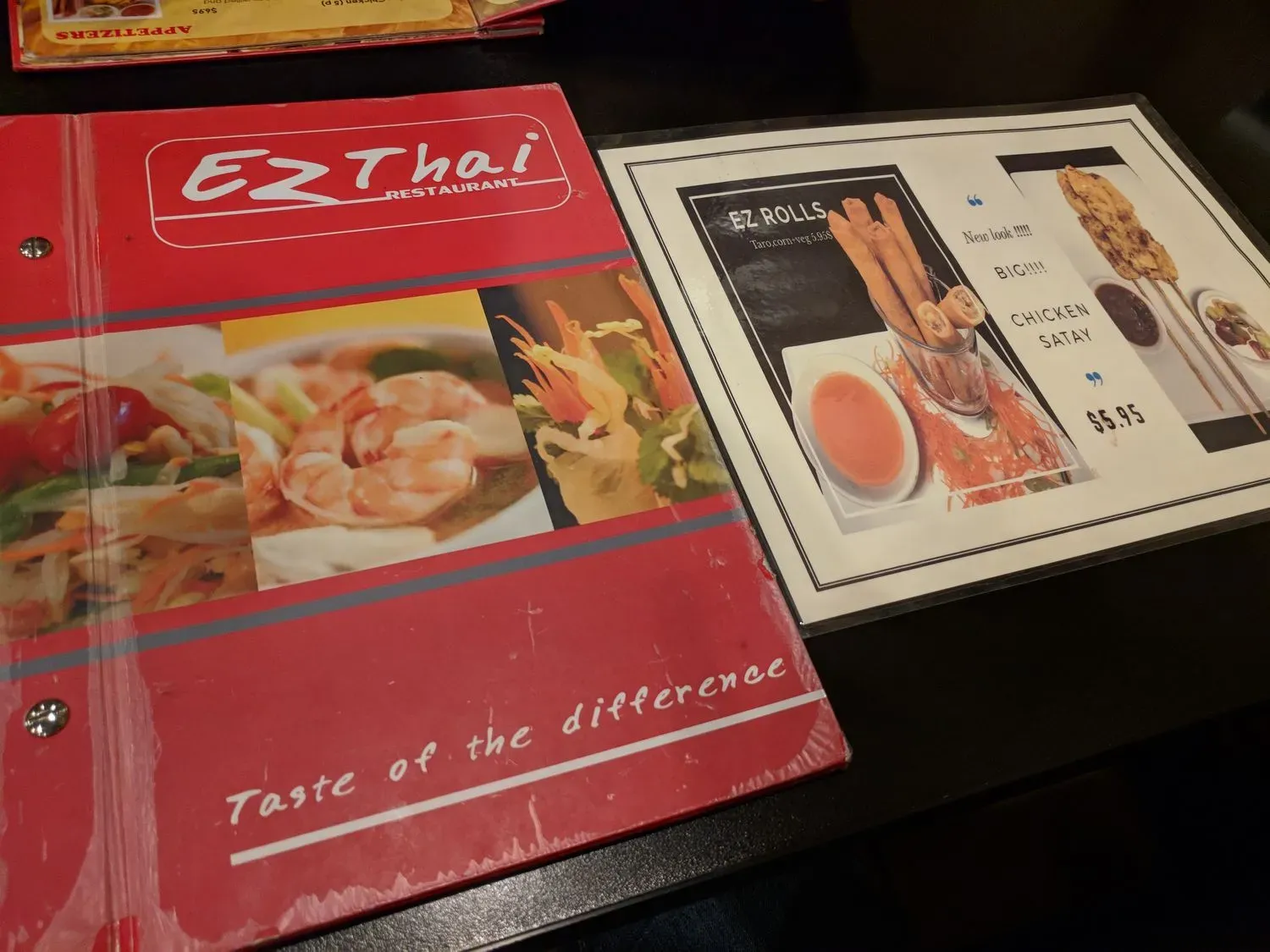 EZ THAI Restaurant Menu - Updated October 2025