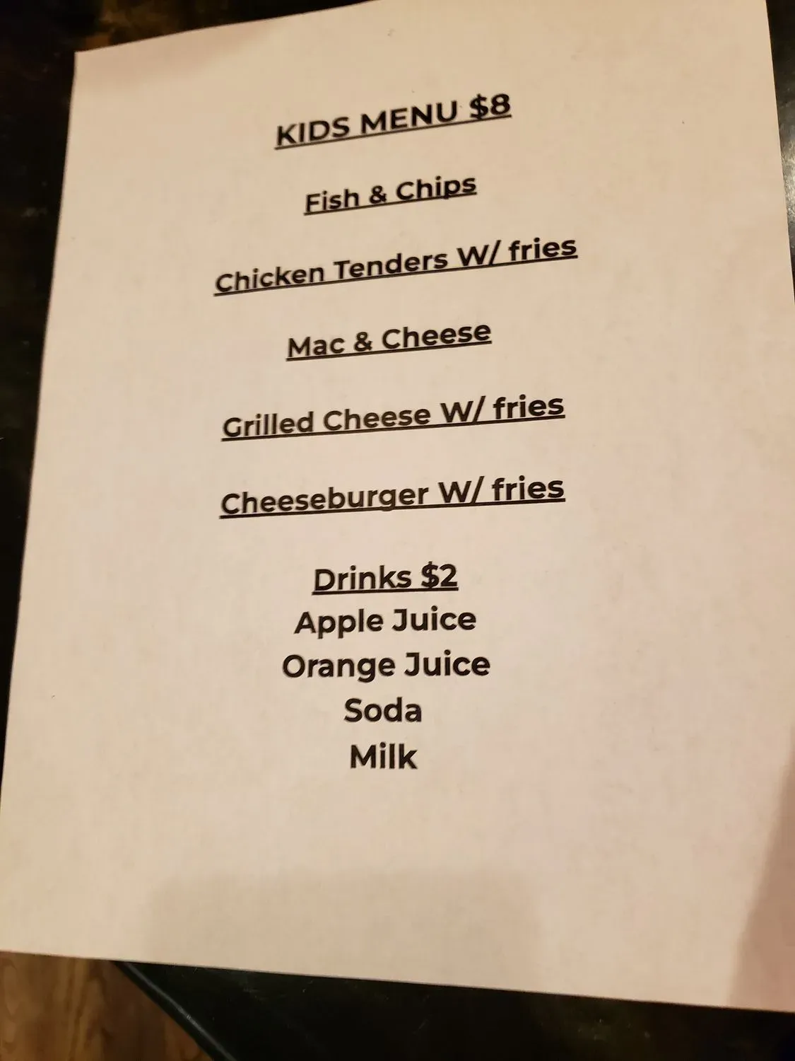 Menu 1