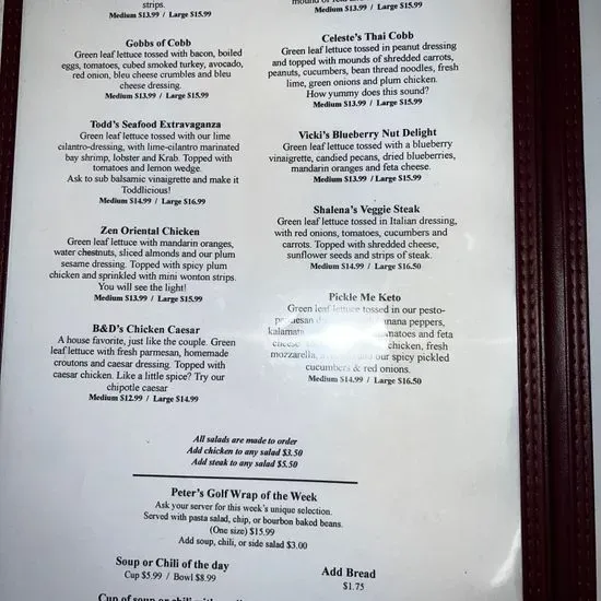 Charlotte's Restaurant Menu Kenai, AK Checkle