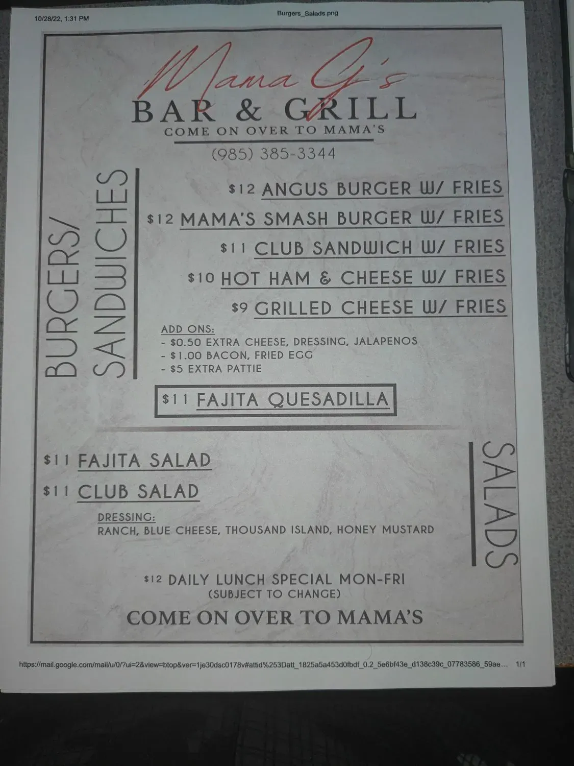 Menu 2