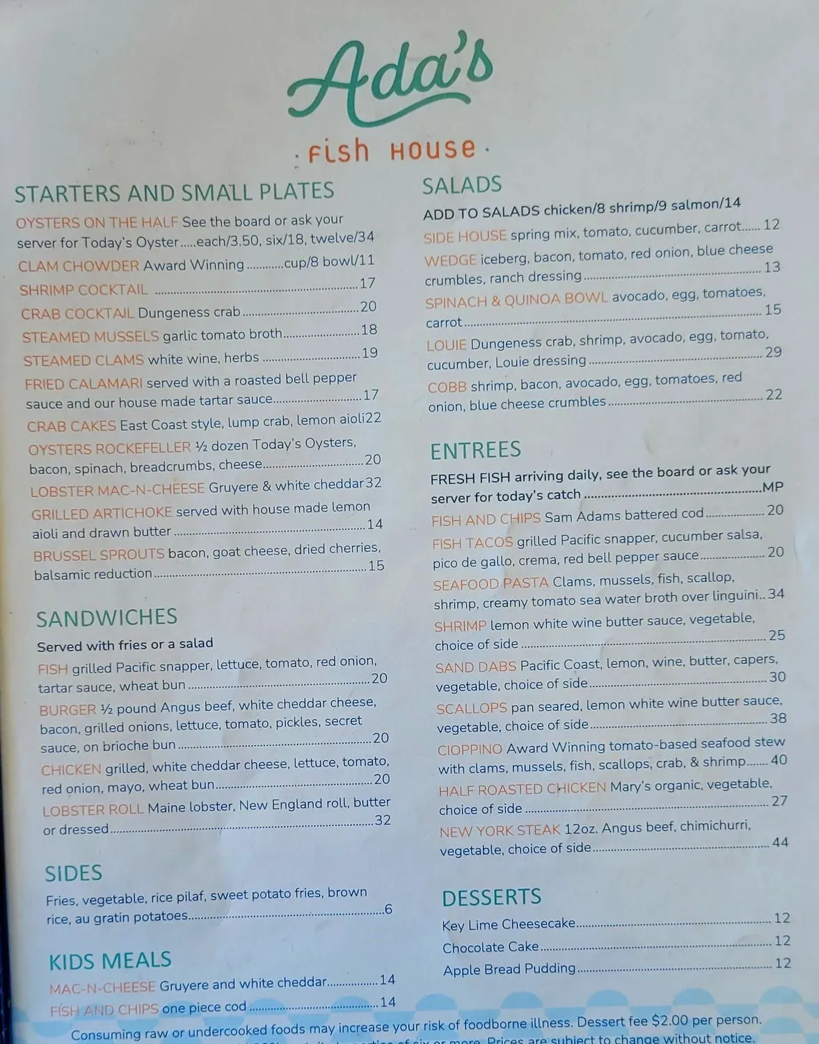 Menu 2