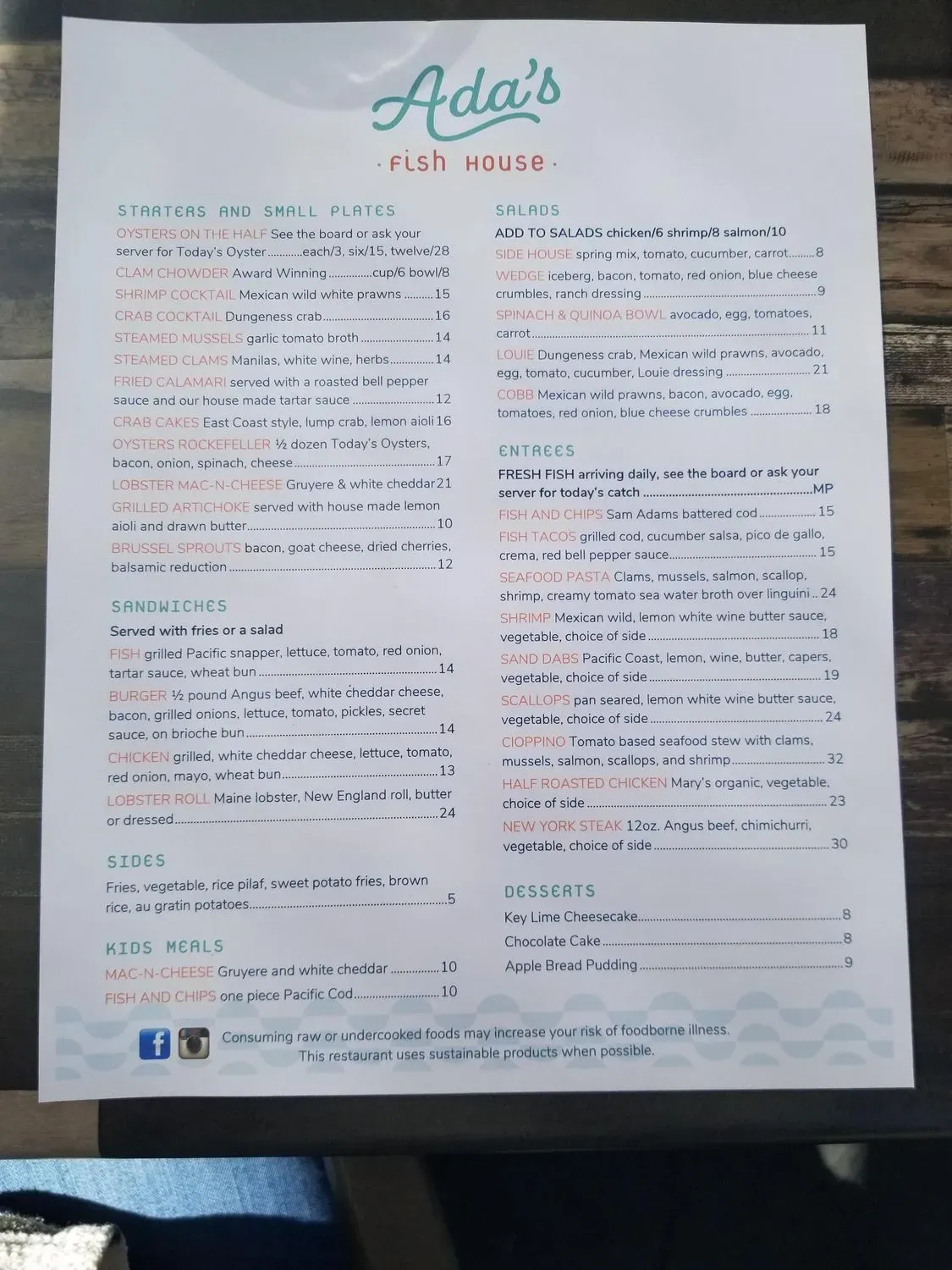 Menu 4