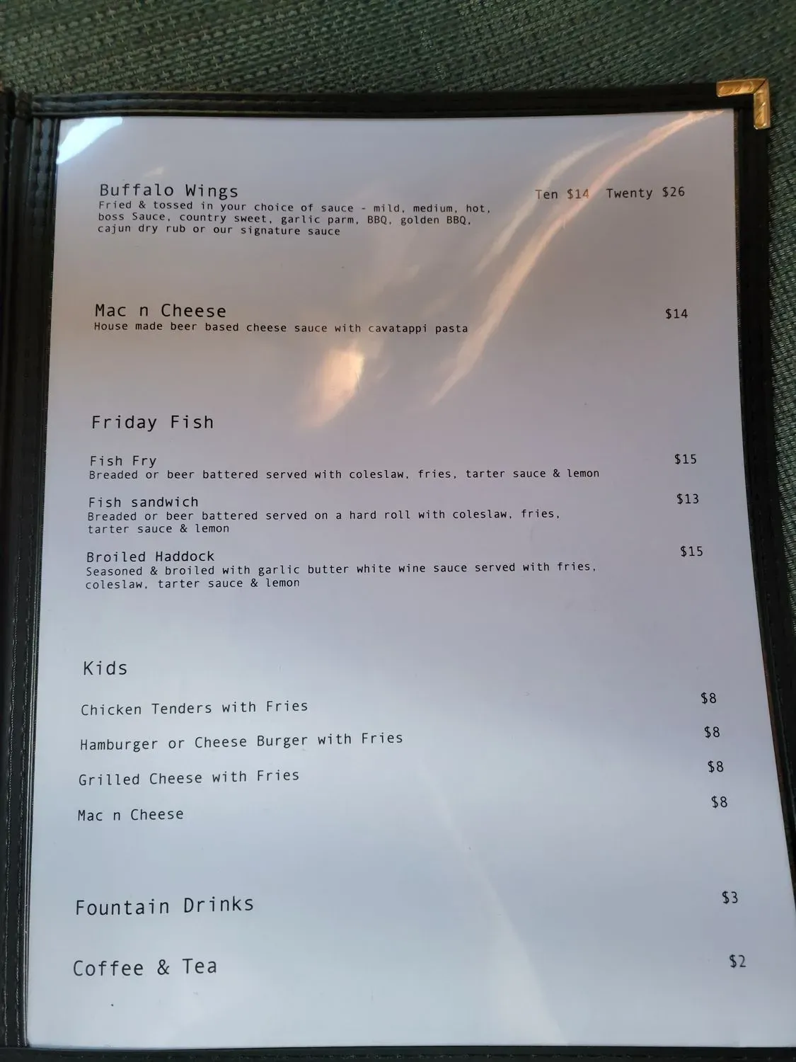 Menu 5