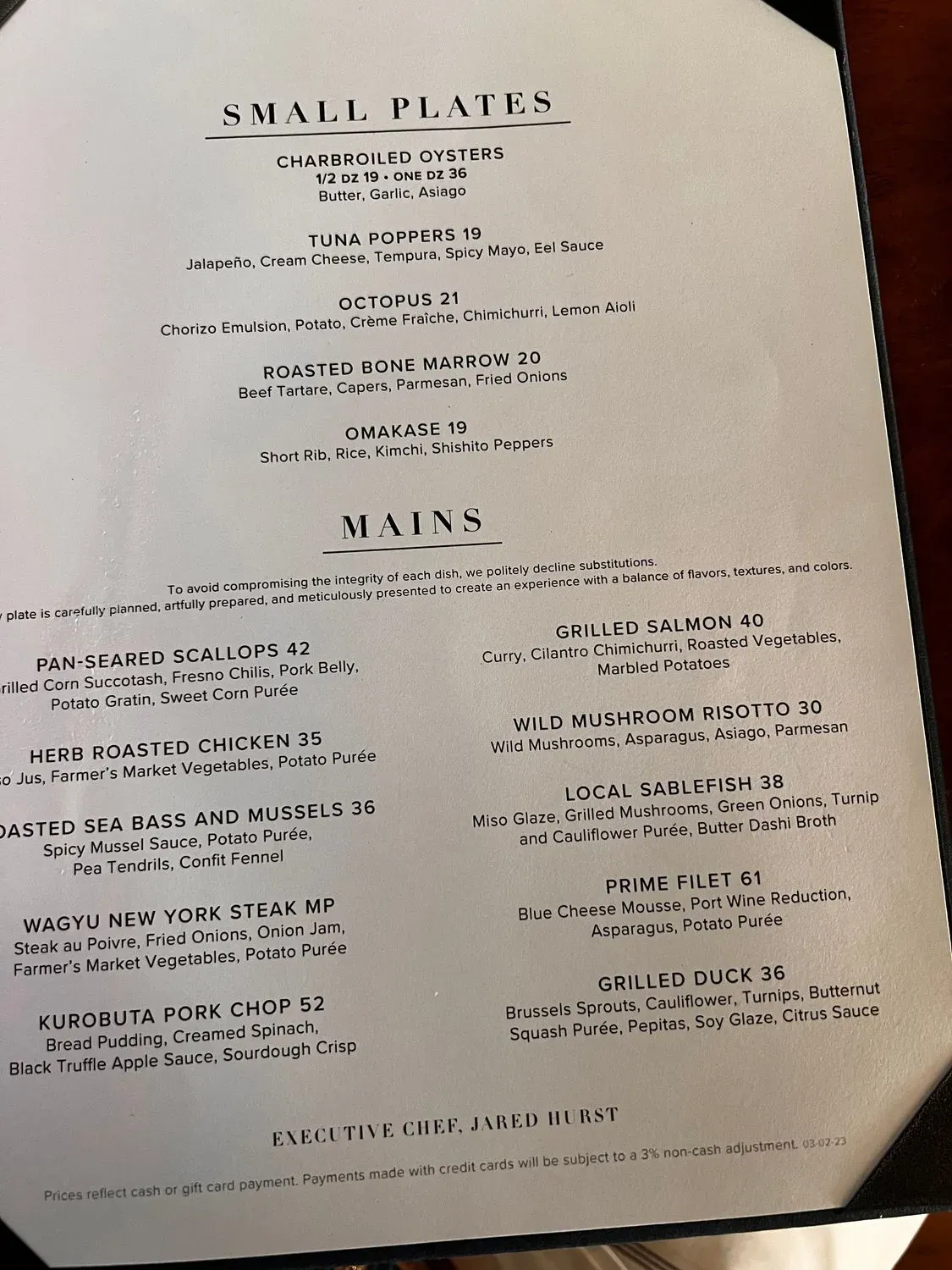 Menu 5