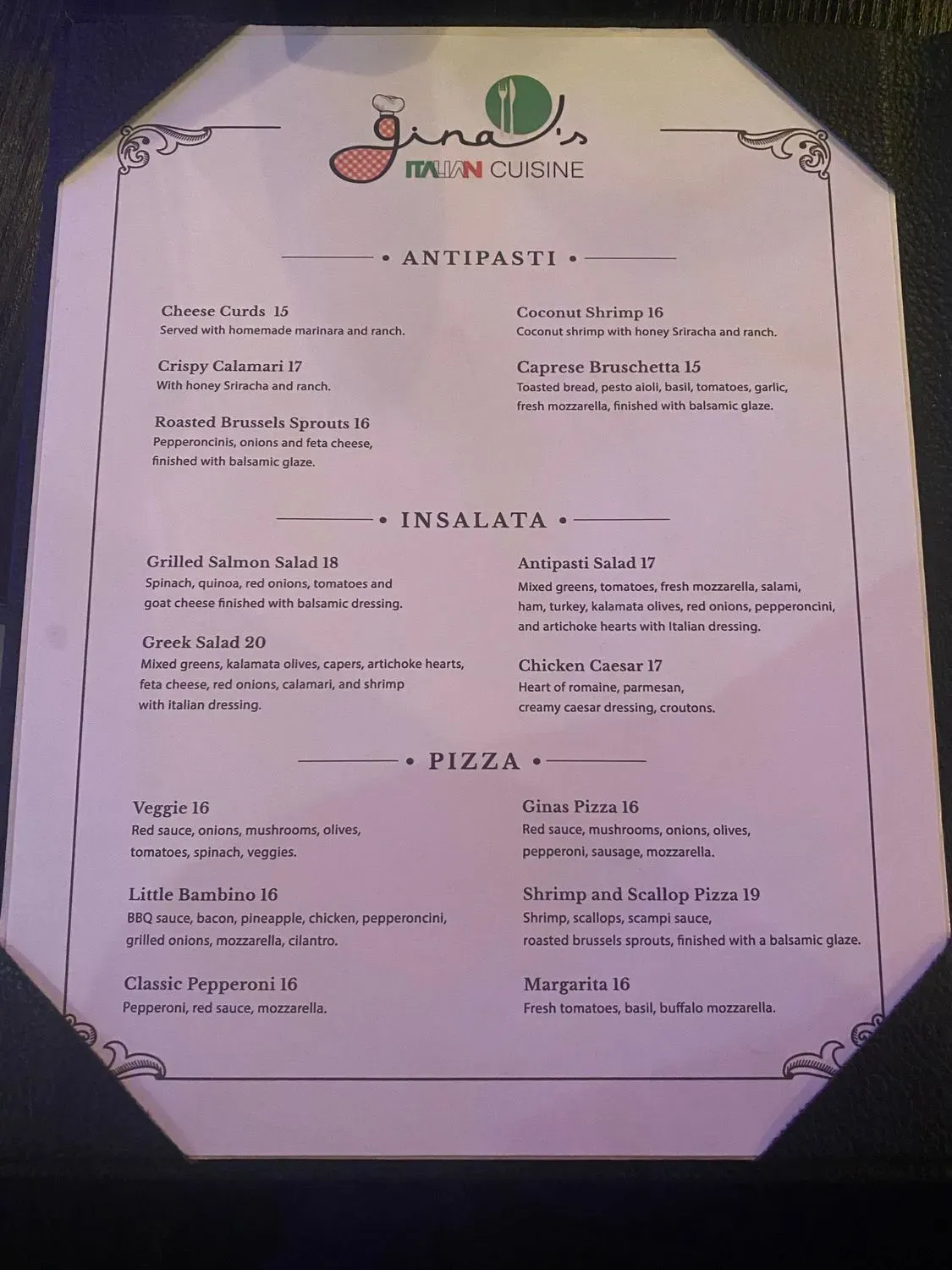 Menu 1