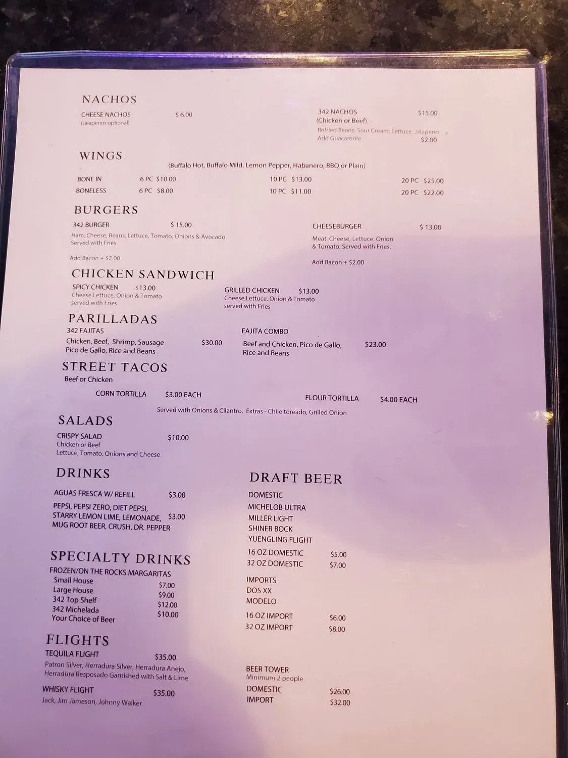 Menu 1