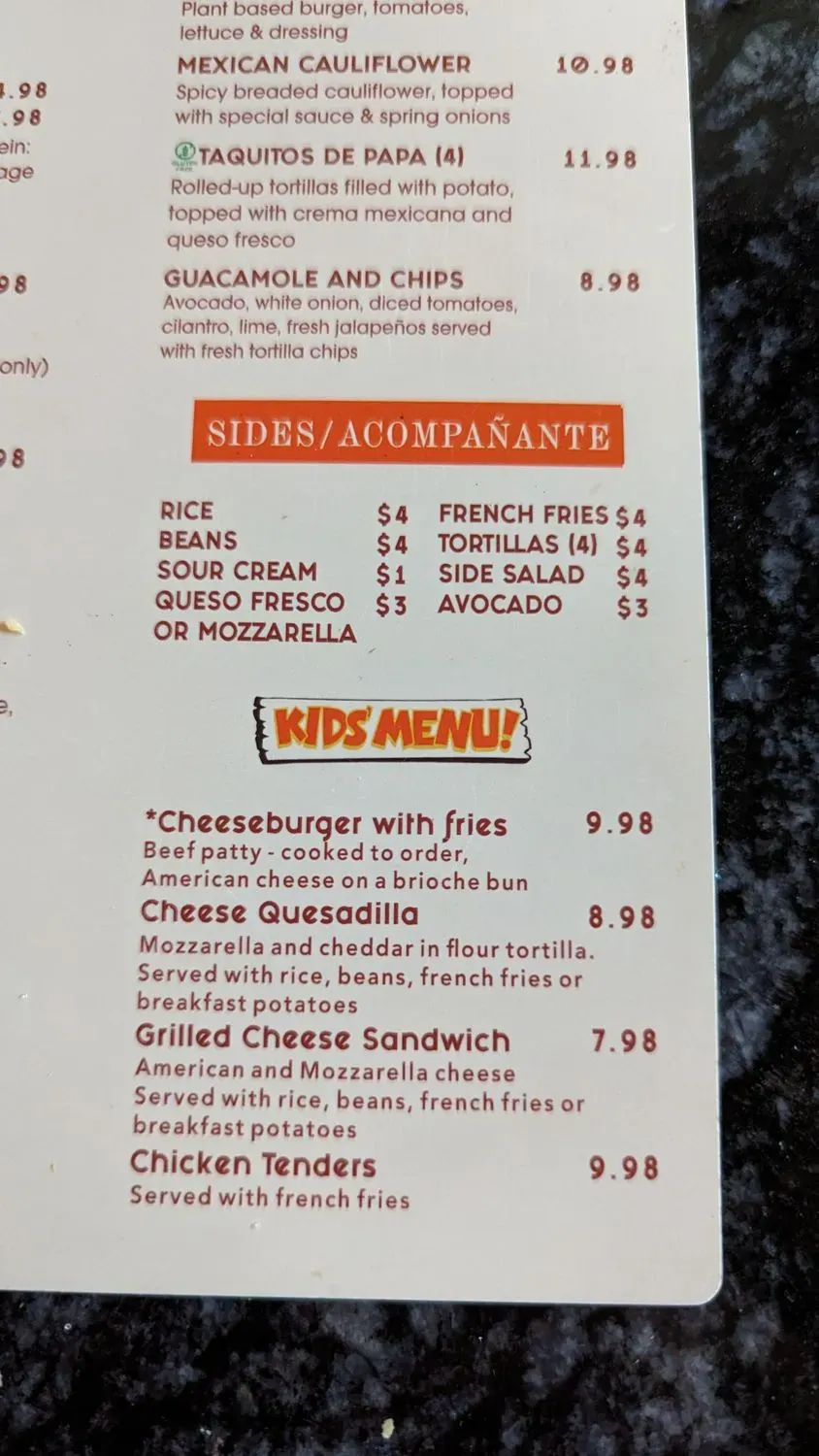 Menu 6