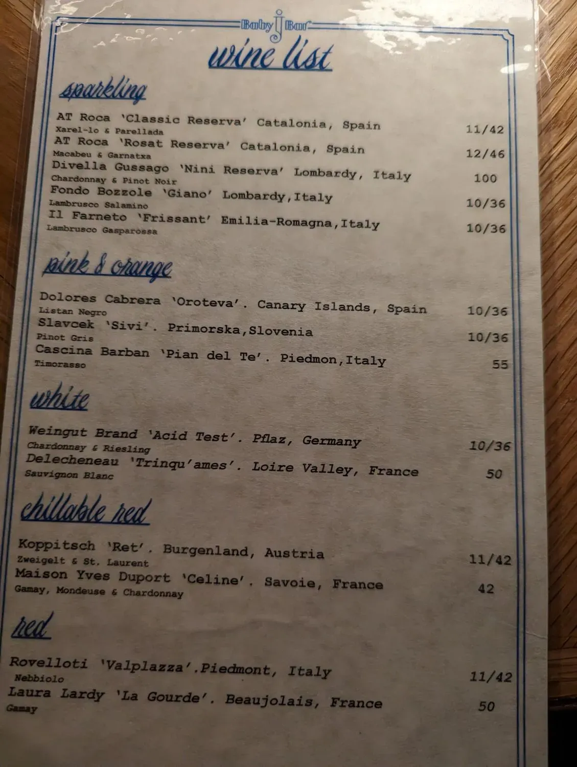 Menu 1