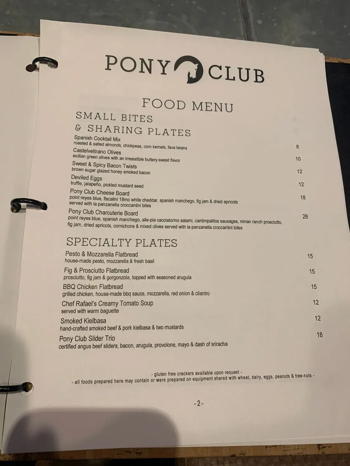 Menu 1