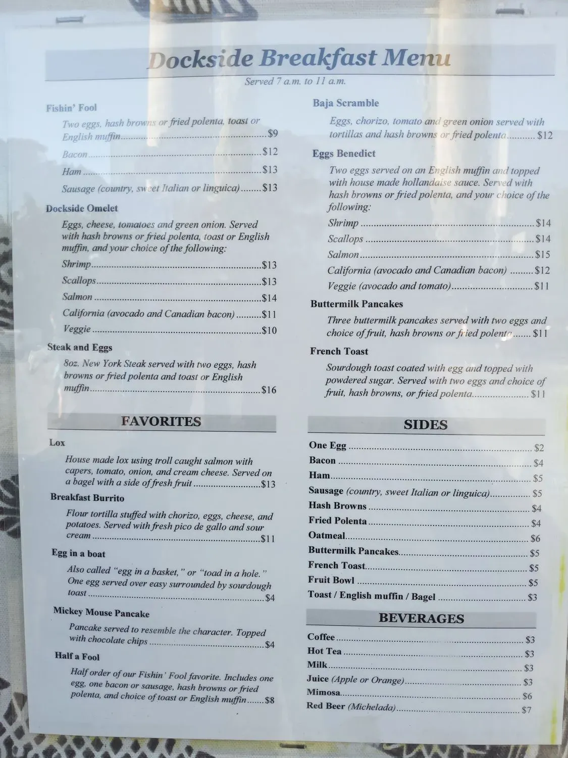 Menu 5