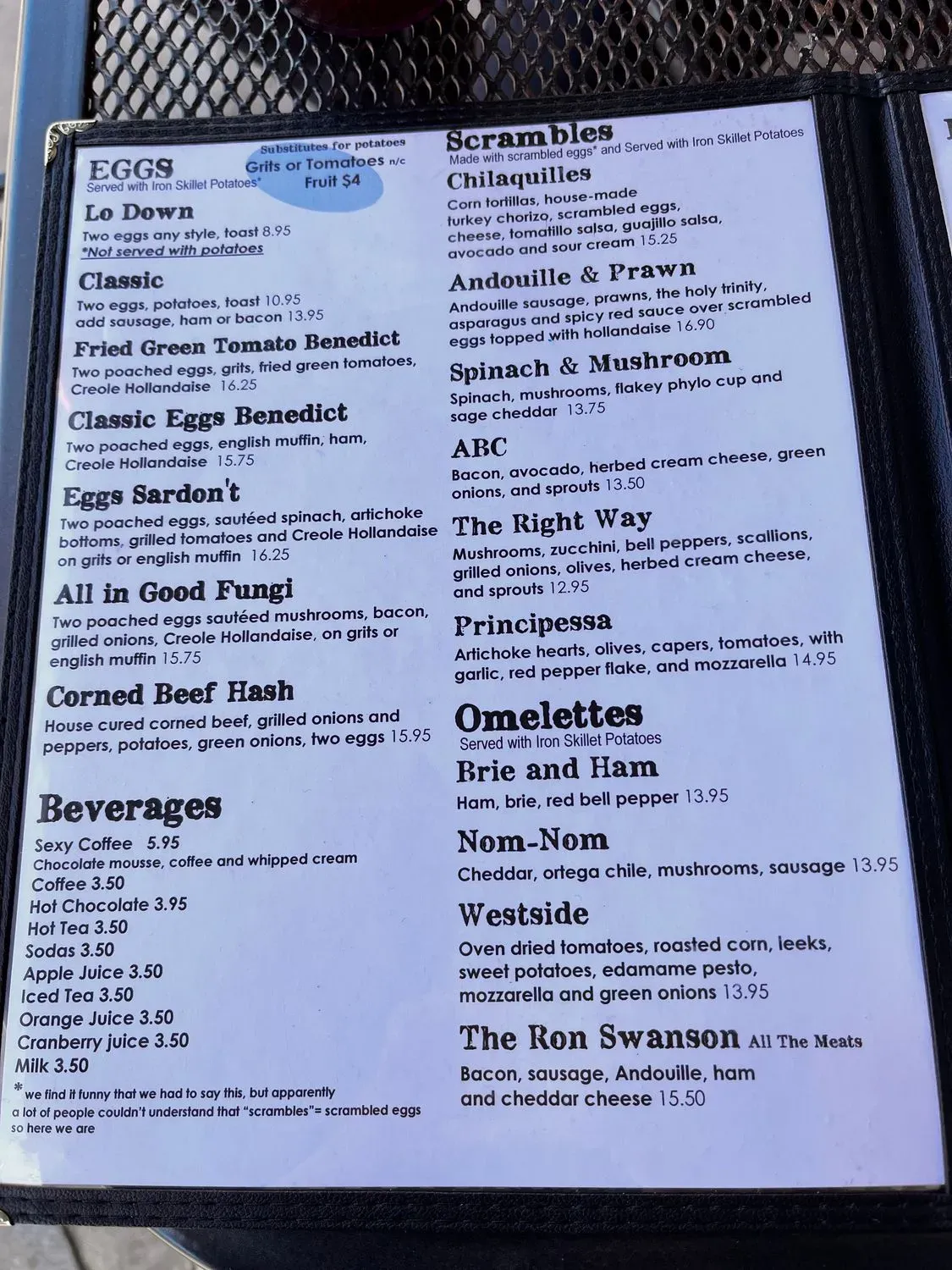 Menu 5