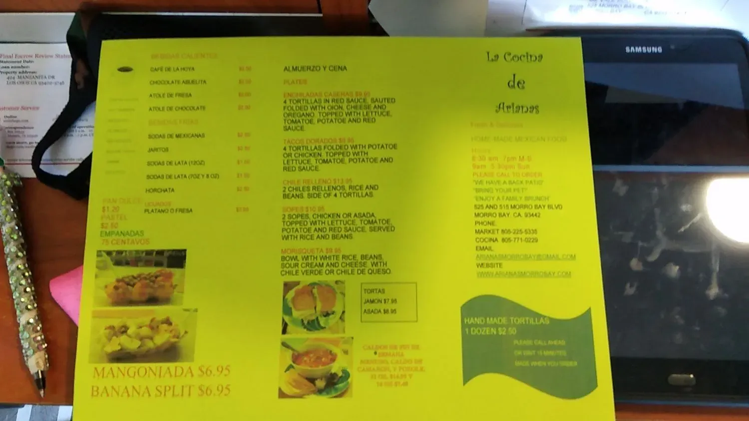 Menu 5