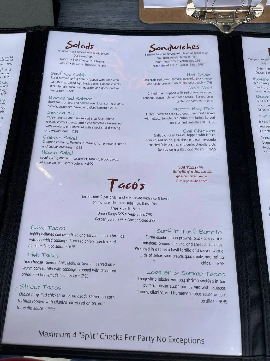 Menu 6